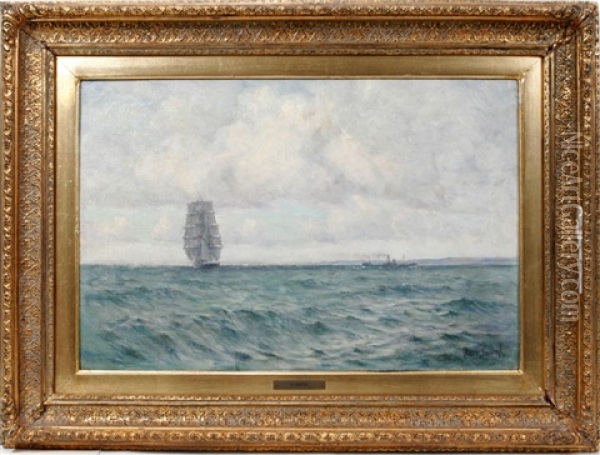 Light Wind Oil Painting - Augustus Morton Hely-Smith