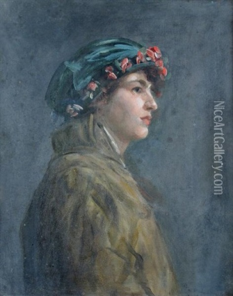 Portrait Of A Scottish Girl Oil Painting - Louise Jopling