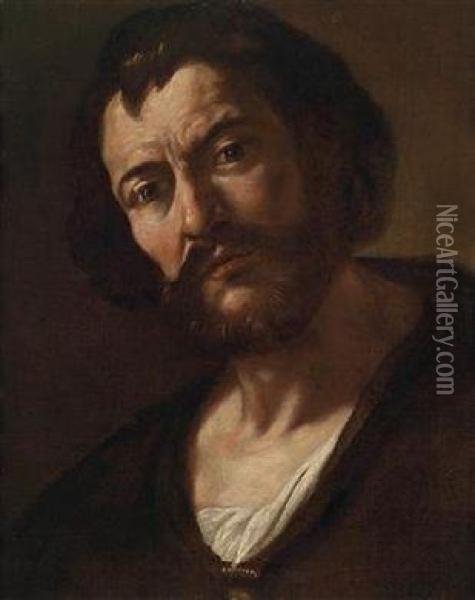 Portrait Of A Man Oil Painting - Michelangelo Merisi Da Caravaggio