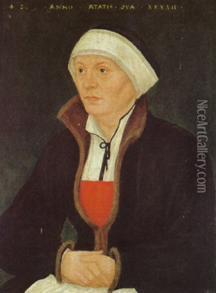 Bilnis Der 42jahrigen Gemahlin Des Vermutlichen Hern Von Pollnitz Oil Painting - Lucas Cranach the Elder