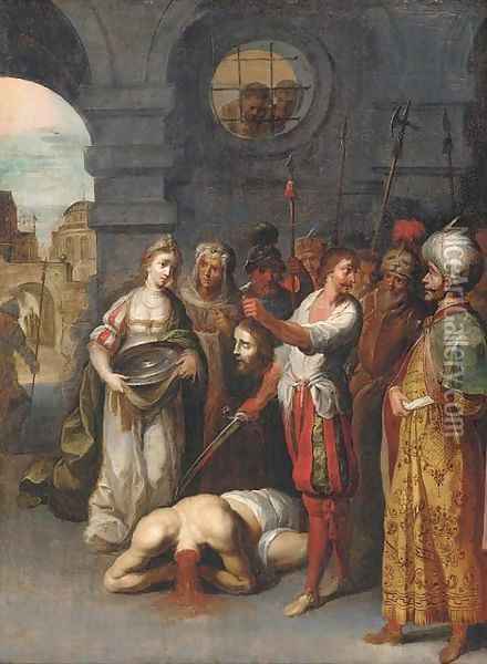 The Decollation of the Baptist Oil Painting - Antwerp School