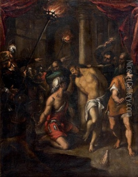 Le Christ A La Colonne Oil Painting - Francesco Bassano the Younger