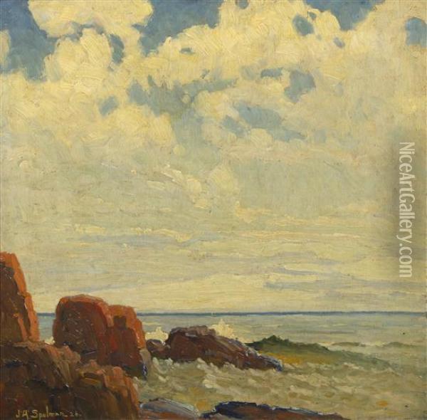 The Shore Oil Painting - John Adams Spelman