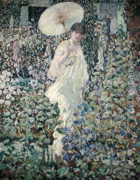 Sun and Wind Oil Painting - Frederick Carl Frieseke