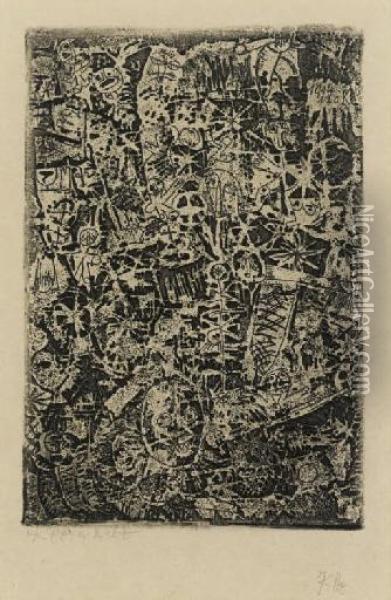 Kleinwelt (kornfeld 61 Ba) Oil Painting - Paul Klee
