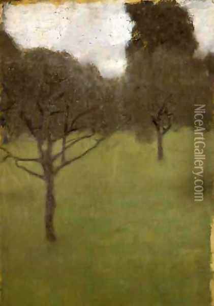 Fruitgarden Oil Painting - Gustav Klimt