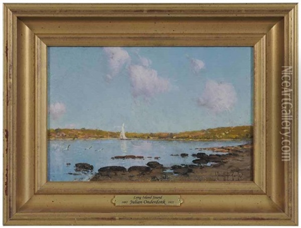 Low Tide, Long Island Sound Oil Painting - Julian Onderdonk
