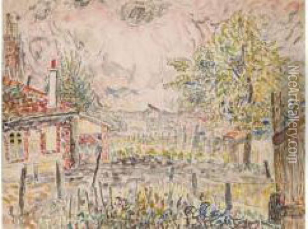 View Of The Compiegne Concentration Camp Oil Painting - Jacques Gotko