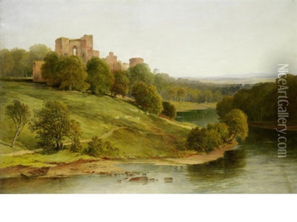 Bothwell Castle, On The Clyde Oil Painting - James Hall Cranstoun