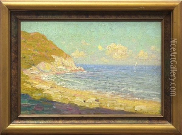 California Coast Oil Painting - Joseph David Greenbaum