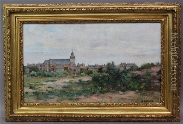 Village De Franche-comte Oil Painting - Louis Eugene Leroux