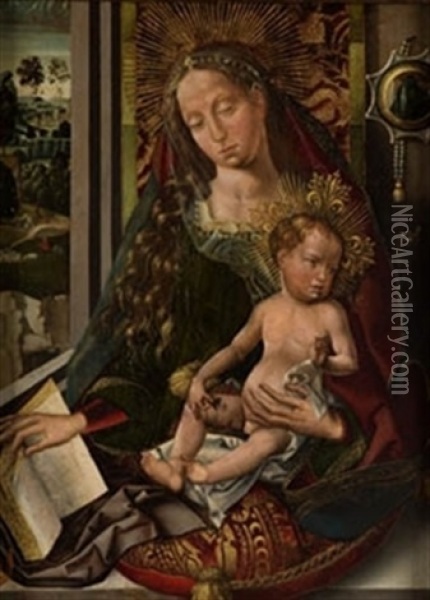 Virgen Con Nino Oil Painting - Bartolome (de Cardenas) Bermejo