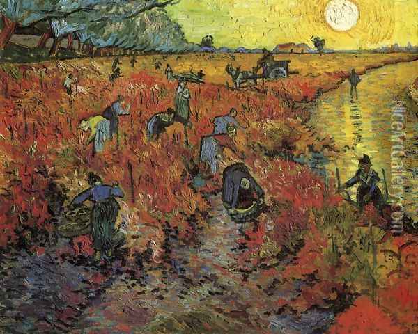 The Red Vineyard Oil Painting - Vincent Van Gogh