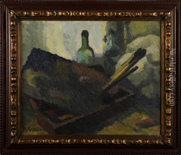 Stilleben Oil Painting - Hjalmar Grahn