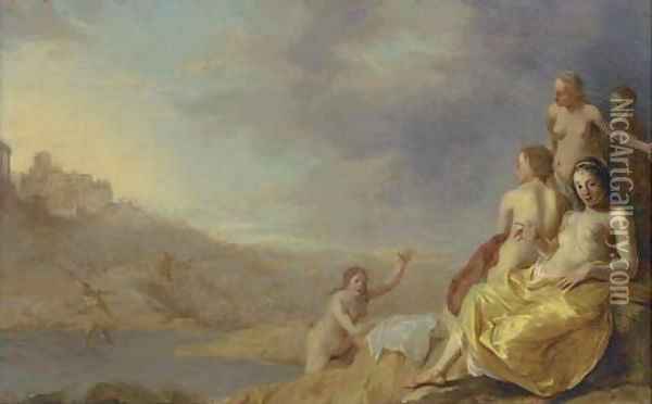 Diana and Actaeon Oil Painting - Dirck van der B Lisse