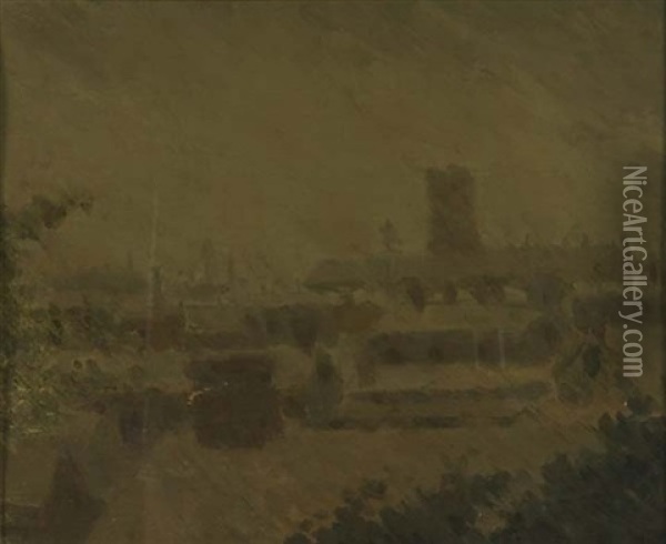 The Gray View Oil Painting - Robert Henri