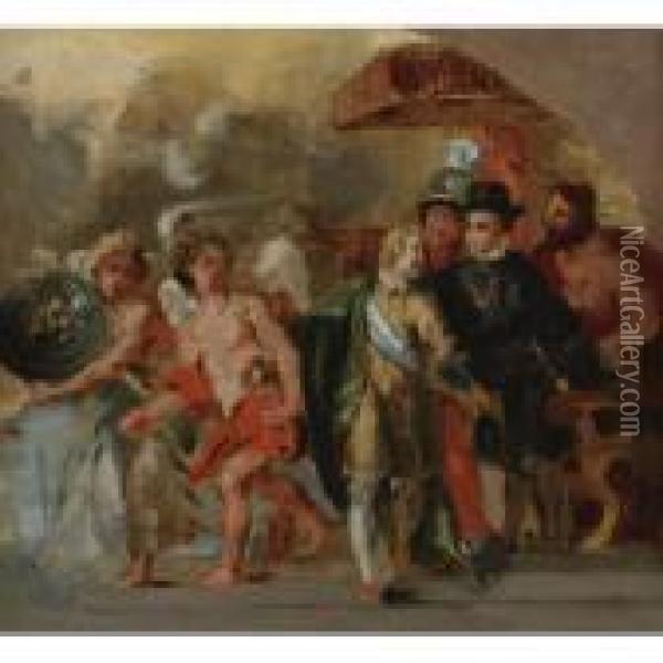 Stage Of Archduchess Isabella Oil Painting - Eugene Delacroix
