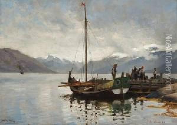 Balestrand Oil Painting - Frithjof Smith-Hald