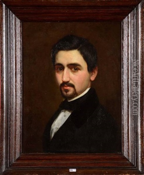 Portrait D'un Gentilhomme Oil Painting - Juan (Count) Luna y Novicio