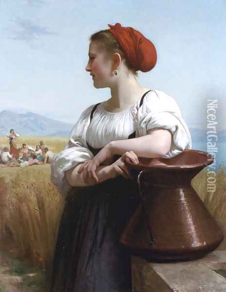 Moissoneuse Oil Painting - William-Adolphe Bouguereau