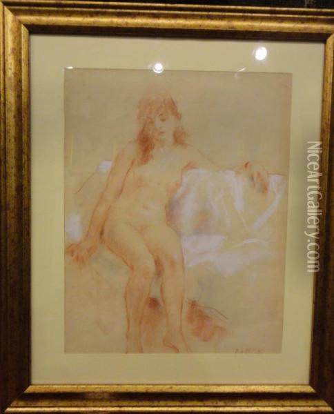 Nudo Oil Painting - Ambrogio Antonio Alciati