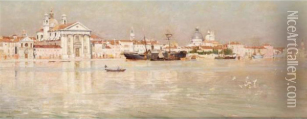 A Summer Afternoon On The Giudecca Oil Painting - William Logsdail