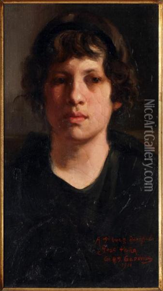 Retrato De Dama Oil Painting - German Gedovius