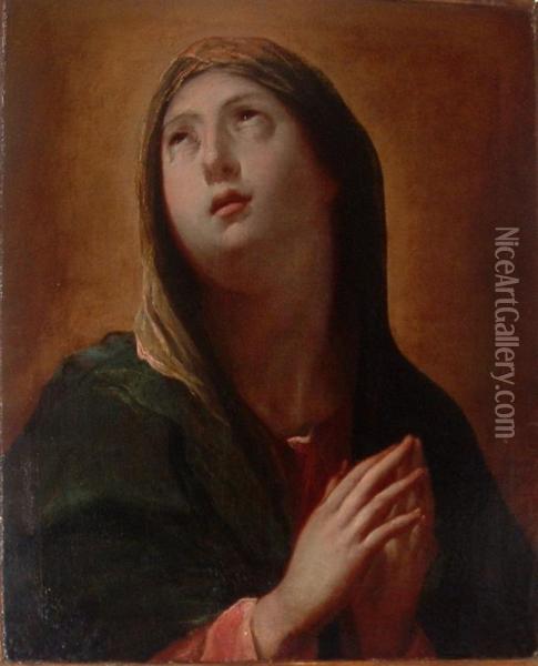 Madonna In Preghiera Oil Painting - Felice Cignani