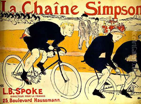 The chain Simpson Oil Painting - Henri De Toulouse-Lautrec