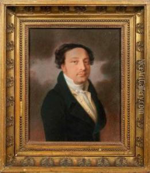Brustportrait Eines Wohlhabenden Herrn Oil Painting - Johann Lorenz Kreul