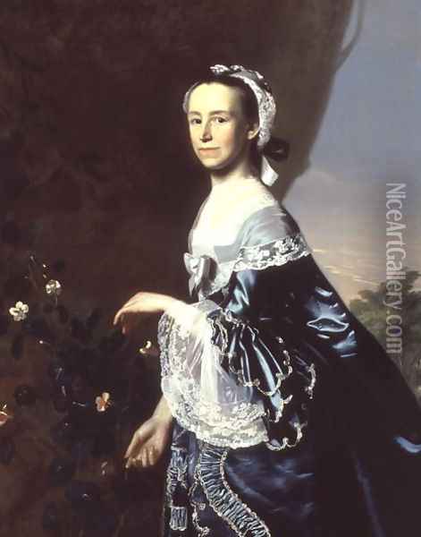 Mrs James Warren (Mercy Otis) c.1763 Oil Painting - John Singleton Copley
