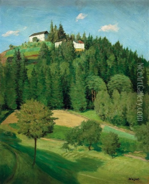 Alpenvorland Oil Painting - Karl Hayd