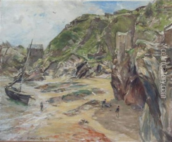 Polperro, Cornwall Oil Painting - Alexander Roche