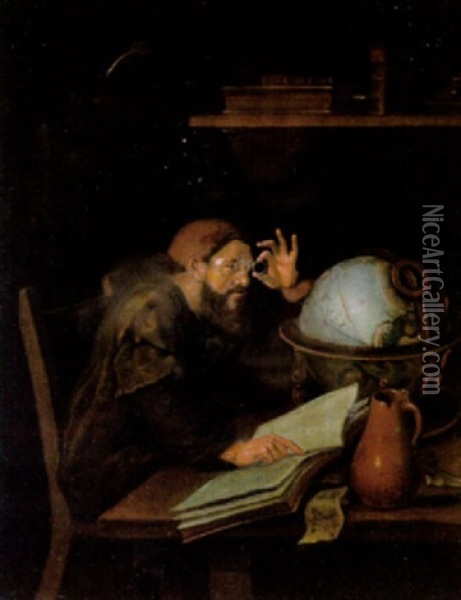 Ein Astrologe In Seinem Studio Oil Painting -  Rembrandt van Rijn