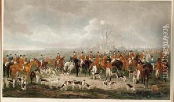 The Begal Hunt Oil Painting - William Henry Simmons