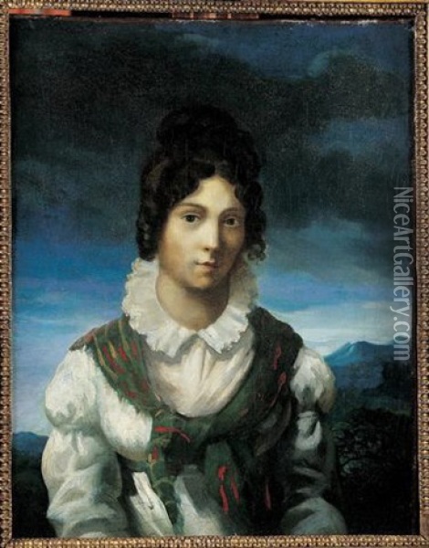 Portrait De (alexandrine Modeste Caruel De Saint Martin?) Oil Painting - Theodore Gericault