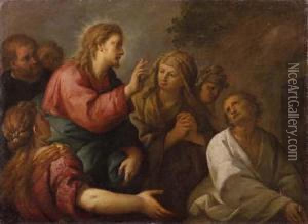 Resurrezione Di Lazzaro Oil Painting - Giuseppe Nuvolone
