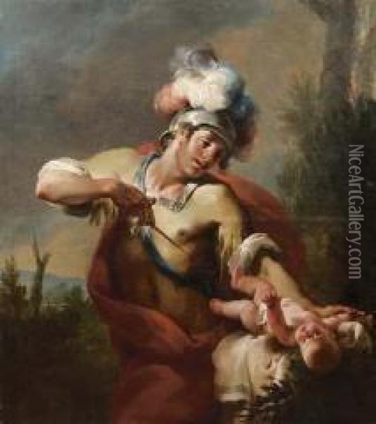 Infanticidio (la Strage Degli Innocenti?) Oil Painting - Francesco Corneliani