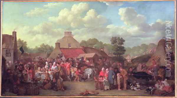 Pitlessie Fair, 1804 Oil Painting - Sir David Wilkie