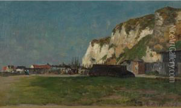 Dieppe, Normandy Oil Painting - Henry Harris Lines