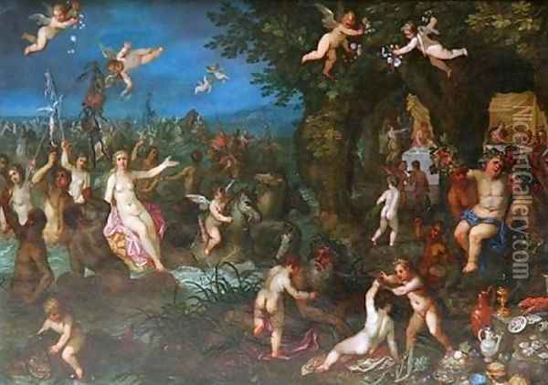 The Wedding of Bacchus and Ariane Oil Painting - Hendrik van Balen