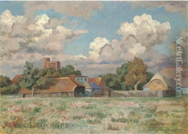 September In Sussex Oil Painting - Roger Fry