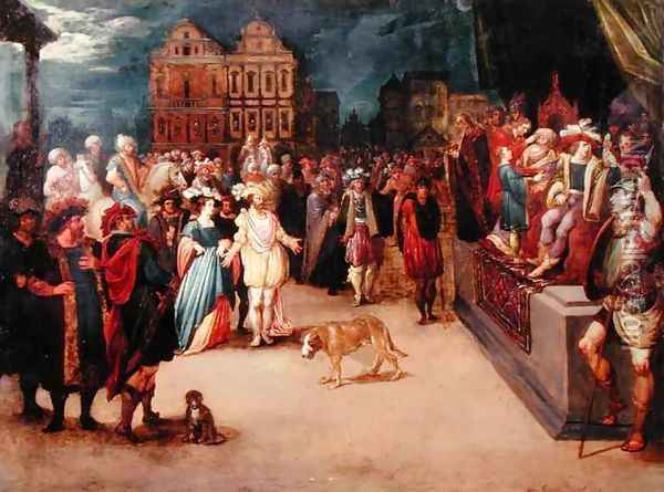 The Judgement of Zaleucus Oil Painting - Kasper or Gaspar van den Hoecke