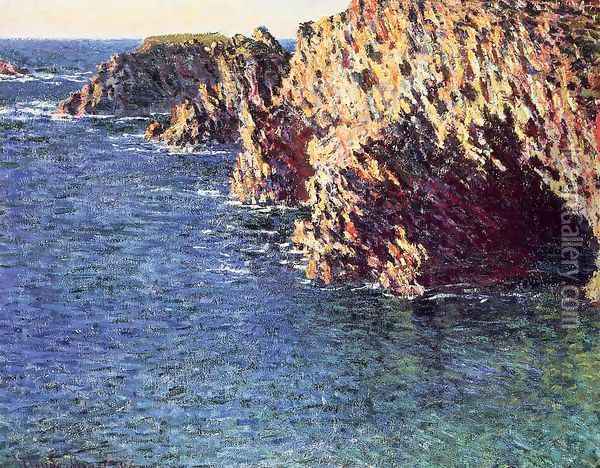 The Grotto Of Port Domois Oil Painting - Claude Oscar Monet