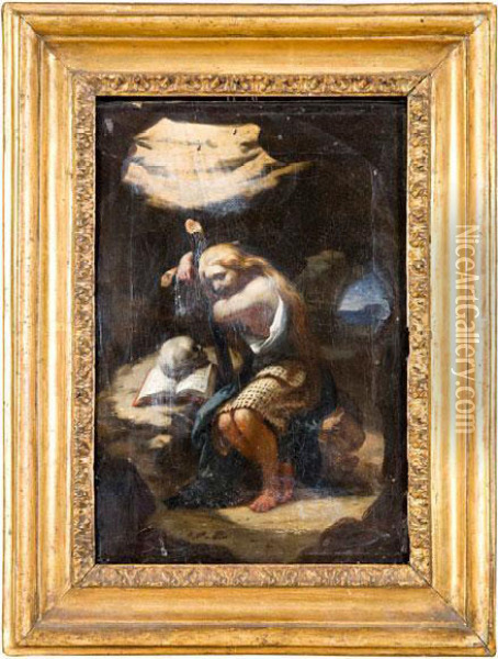 Il Pentimento Di Maria Maddalena Oil Painting - Domenico Fetti