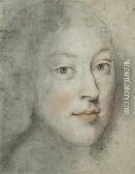 Portrait De Femme Oil Painting - Sir Peter Lely