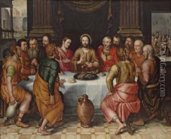 The Last Supper Oil Painting - Pieter Pourbus