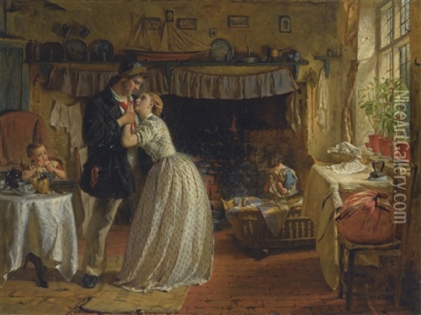 The Sailor's Farewell Oil Painting - George Elgar Hicks