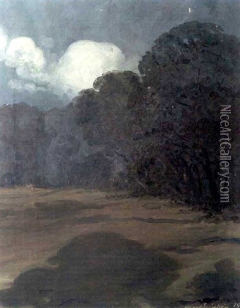 Landscape Oil Painting - Akseli Valdemar Gallen-Kallela