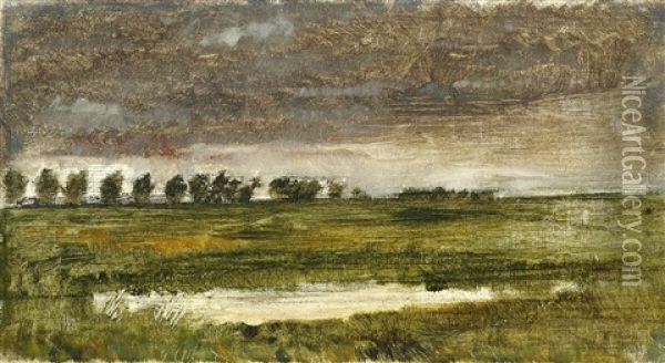 Parti Fra Lyngby Oil Painting - Vilhelm Hammershoi